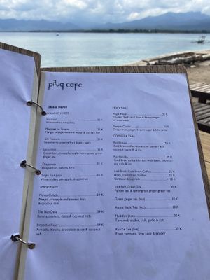 Menu, yum  at Pituq Cafe in 