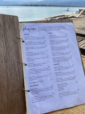 More menu and view!  at Pituq Cafe in 