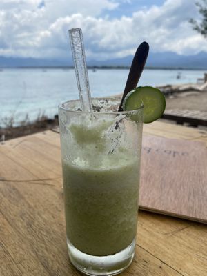 Opps started drinking before I snapped pic. Lucumber drink!   at Pituq Cafe in 