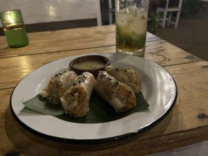 Rice Paper rolls are amazing!  at Pituq Cafe in 