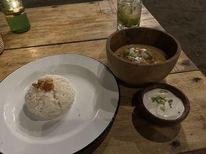 Redang was a thick, mushy bust as was the mojito   at Pituq Cafe in 