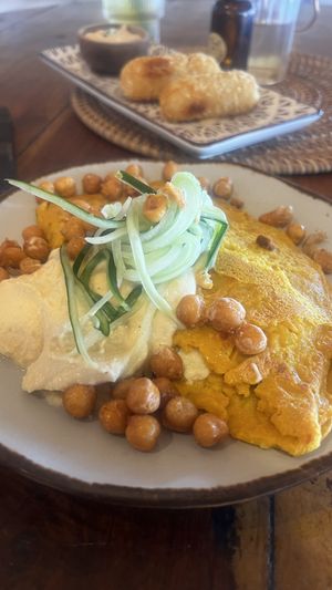 Chickpea Omelette  at Pituq Cafe in 