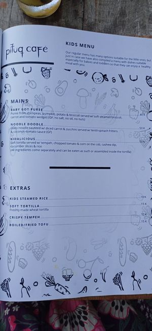 Menu at Pituq Cafe in 