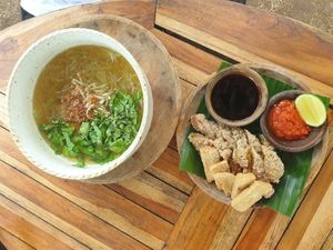 Soto soup 85k rp-subtle but nice at Pituq Cafe in 