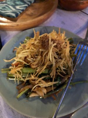 Kangkung stir fry  at Pituq Cafe in 