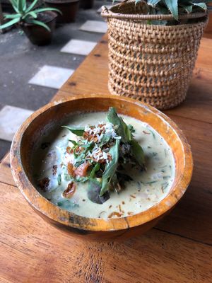 Jackfruit green curry  at Pituq Cafe in 