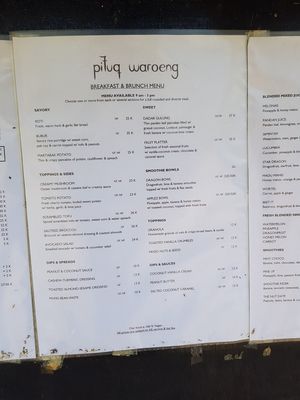 There is also a separate mains menu to this one at Pituq Cafe in 