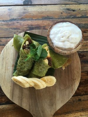 Pancakes (the cream was sooooo amazing)  at Pituq Cafe in 