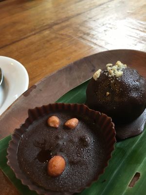 Homemade Peanut butter cups & cashew twix  at Pituq Cafe in 
