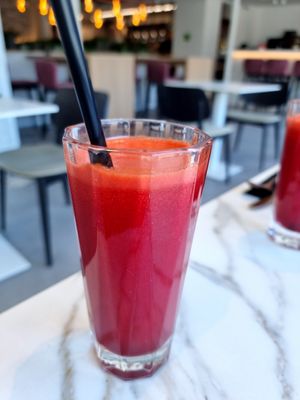 Fresh juice at Organic Vision in Oostende