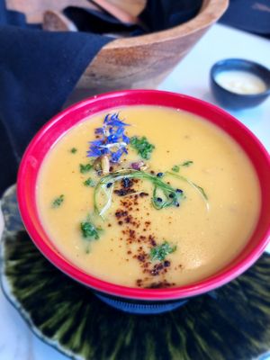 Soup of the day at Organic Vision in Oostende