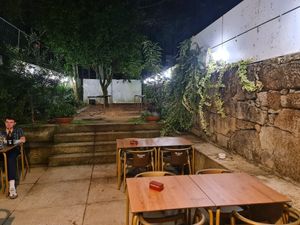 Outdoor sitting. at Remedio Santo Campo Alegre in Porto