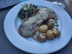 Seitan steak at Remedio Santo Campo Alegre in Porto