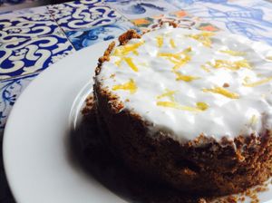 Tarte cremosa de limão at Remedio Santo Campo Alegre in Porto