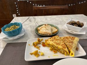 My appetizer and the olives and tapenade that normally come  at Remedio Santo Campo Alegre in Porto