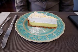 Torta de limão at Remedio Santo Campo Alegre in Porto