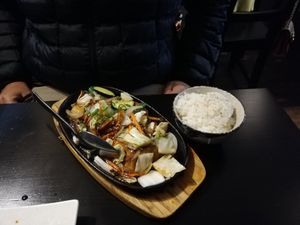Sizzling Tofu Teriyaki at Komatsu Japanese Cuisine in South Hobart