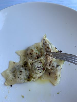 Ravioli veg  at Trattoria Glisenti in Marone