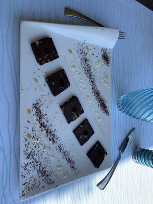 Salame al cioccolato vegano  at Trattoria Glisenti in Marone