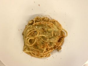 Carbonara veg  at Trattoria Glisenti in Marone