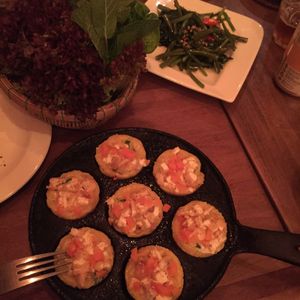 Vegan Banh khot pancakes at Banh Banh in South East London