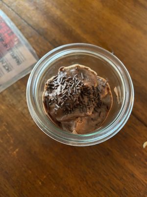 vegane Mousse au chocolate   at Zum Zweischneidigen Pferd in Muenster