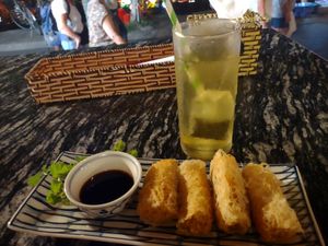 V spring rolls 😋 at Citronella in Hoi An
