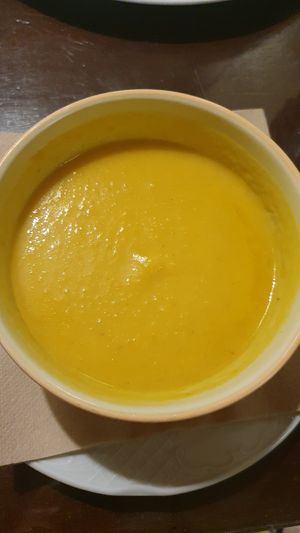 Crema de calabaza at La Lluna in Valencia