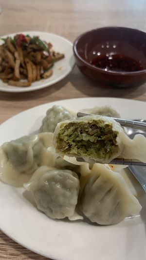 Dumplings filling   at Yí Hēng Zhāi 宜亨齋 in Taipei