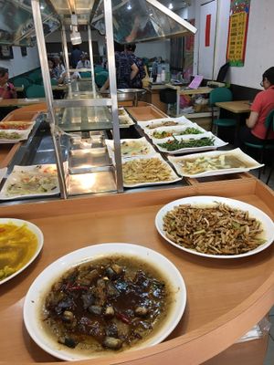 Buffet near the end so not all choices seen here  at Yí Hēng Zhāi 宜亨齋 in Taipei