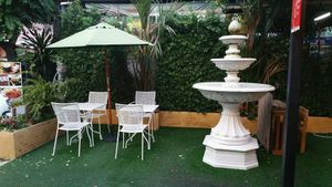outside seating at Massaman House in Chiang Mai