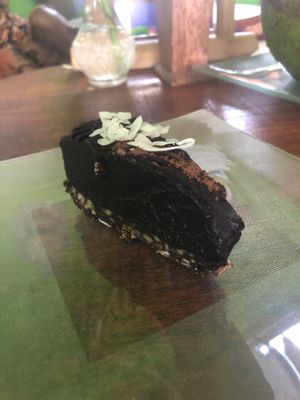 Heavenly chocolate cake... pic doesn’t do it justice...  at Cacao Flow in Jimbaran