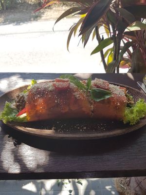 Papaya Wrap at Cacao Flow in Jimbaran