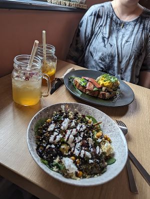 A selection of vegan dishes at Birdhouse at Birdhouse in Sheffield