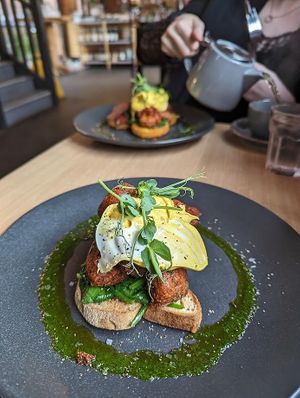 Vegan 'benedict' at Birdhouse in Sheffield