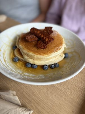 The pancakes can be made vegan and are amazing   at Birdhouse in Sheffield