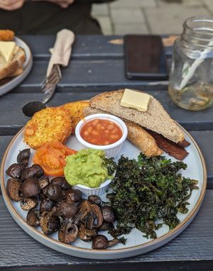 Vegan breakfast at Birdhouse in Sheffield