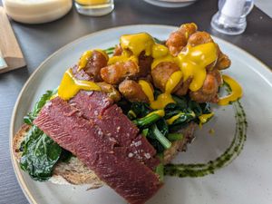 Vegan Benedict at Birdhouse in Sheffield