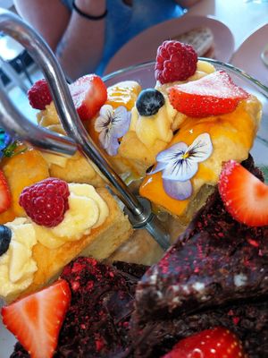 Beautiful vegan cakes at Birdhouse in Sheffield