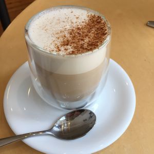 Coconut milk chai latte at McCune Smith Cafe in Glasgow