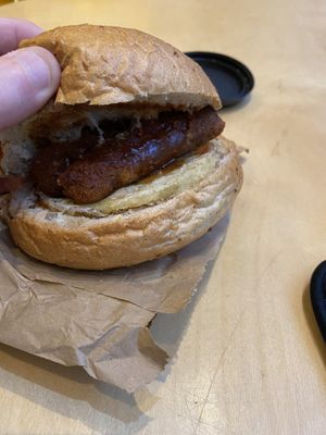 Breakfast roll at McCune Smith Cafe in Glasgow