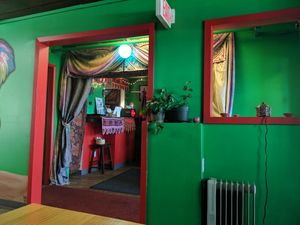 Decorations at Hari Om in Fairbanks