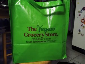 They sell reusable bags at The Vegan Grocery Store in North Tonawanda