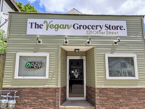 Exterior at The Vegan Grocery Store in North Tonawanda