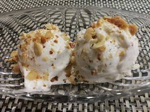 vegan icecream!!! at Om Vegan Garden in Hanoi