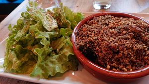 Crumble+Salad (Main course) at ChaCha in Nantes