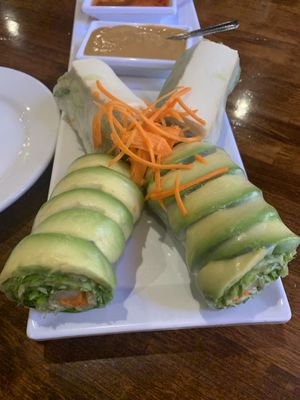 Fresh spring rolls. Half tofu half avocado  at My Thai Kitchen in Roseville