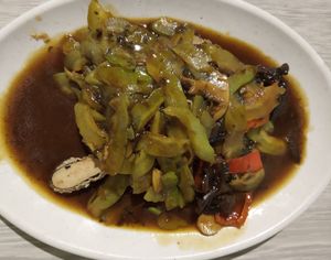 橄榄苦瓜香鱼 at En Hui Vegetarian Food 恩惠素食 - Marsiling in North Singapore