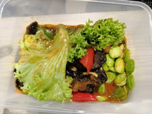 Sambal Petai at En Hui Vegetarian Food 恩惠素食 - Marsiling in North Singapore
