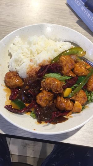 Gongbao rice  at En Hui Vegetarian Food 恩惠素食 - Marsiling in North Singapore